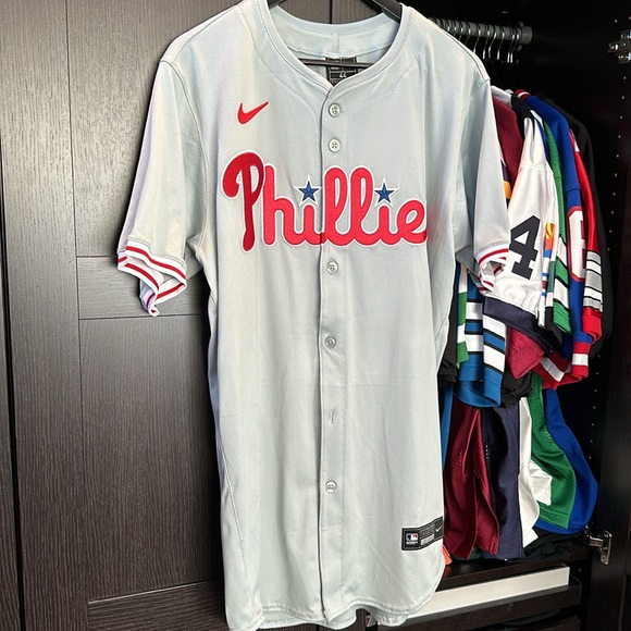 Philadelphia Phillies Nike Road Elite Jersey - Gray - Picture 3 of 5